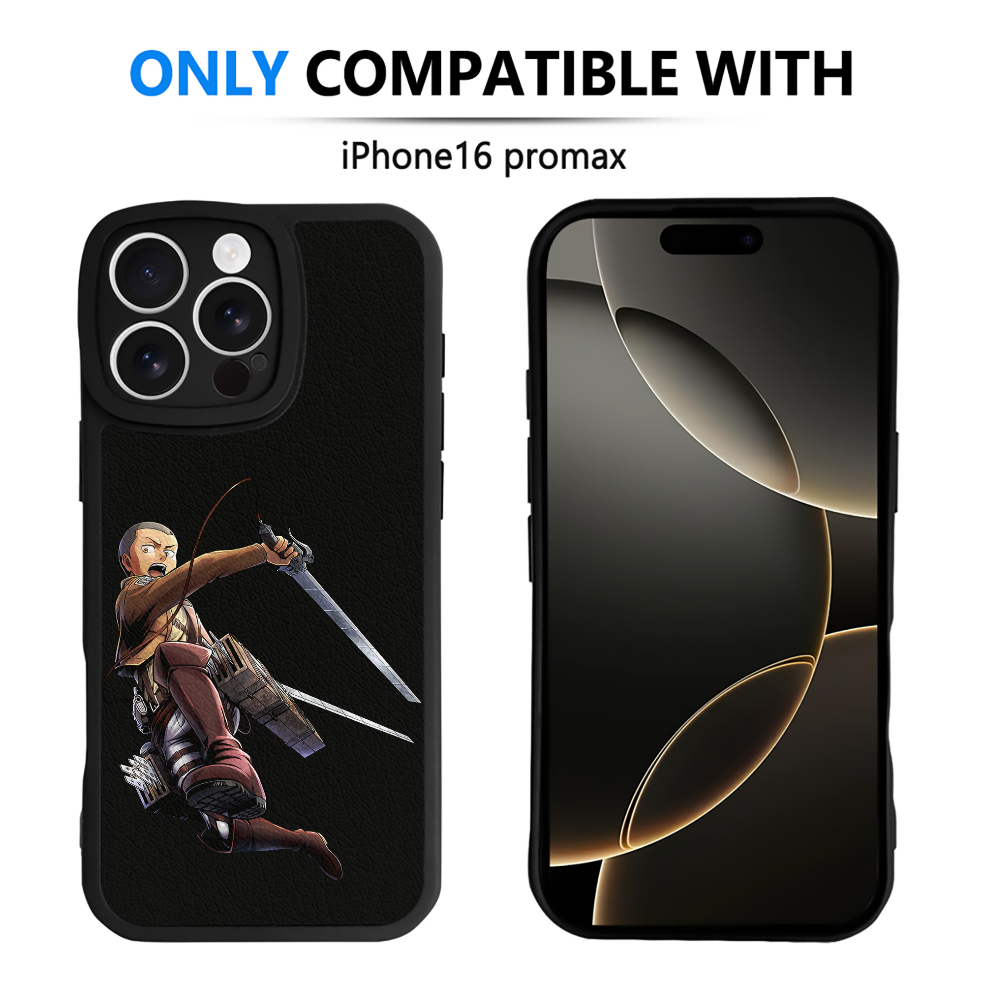 （画像用） 進撃の巨人 コニー·スプリンガー Attack on Titan Connie Springer 【iPhone 16シリーズ対応】シリコンスマホケース（レザー調） 材質：シリコン